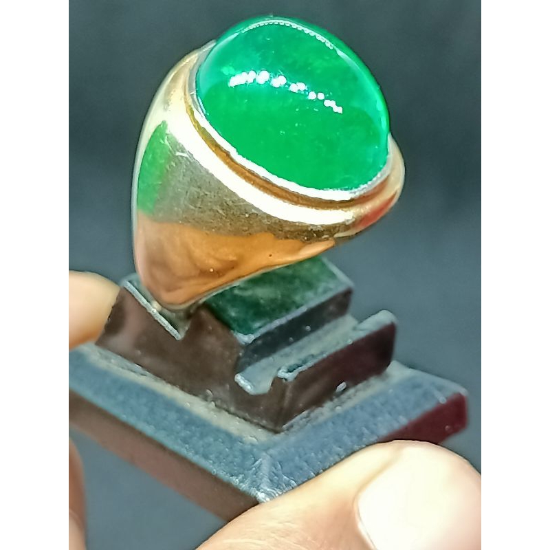 Cincin Batu Permata Emerald Beryl Zambrud Zambia