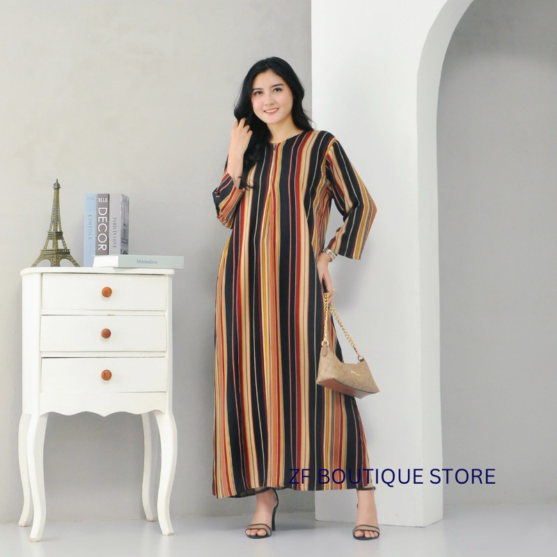 DASTER RAYON GAMIS LENGAN PANJANG 3/4 BUSUI RESLETING DEPAN TANGAN PANJANG WANITA JUMBO REMAJA DEWAS