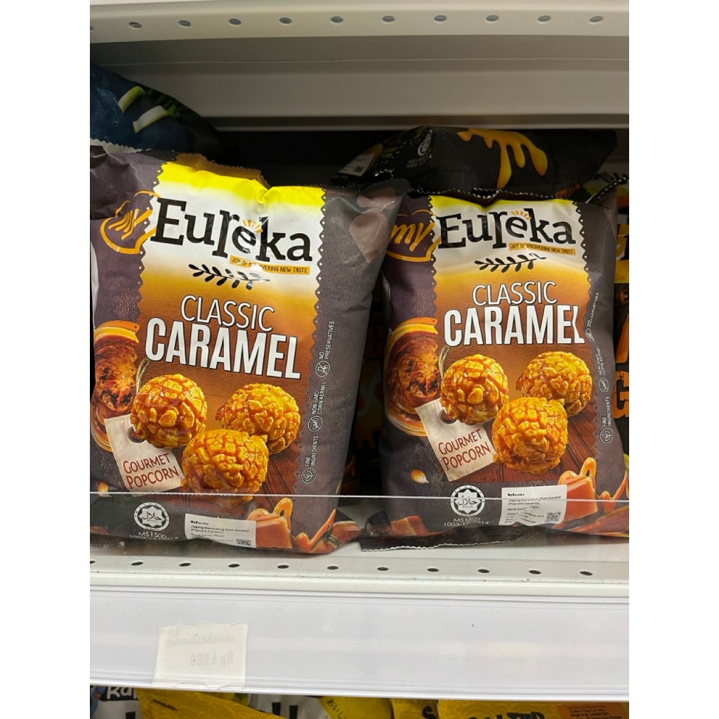 

Eureka Gourmet Popcorn Premium Pop Corn Classic Caramel BBQ Salted Egg Eureka Popcorn Malaysia