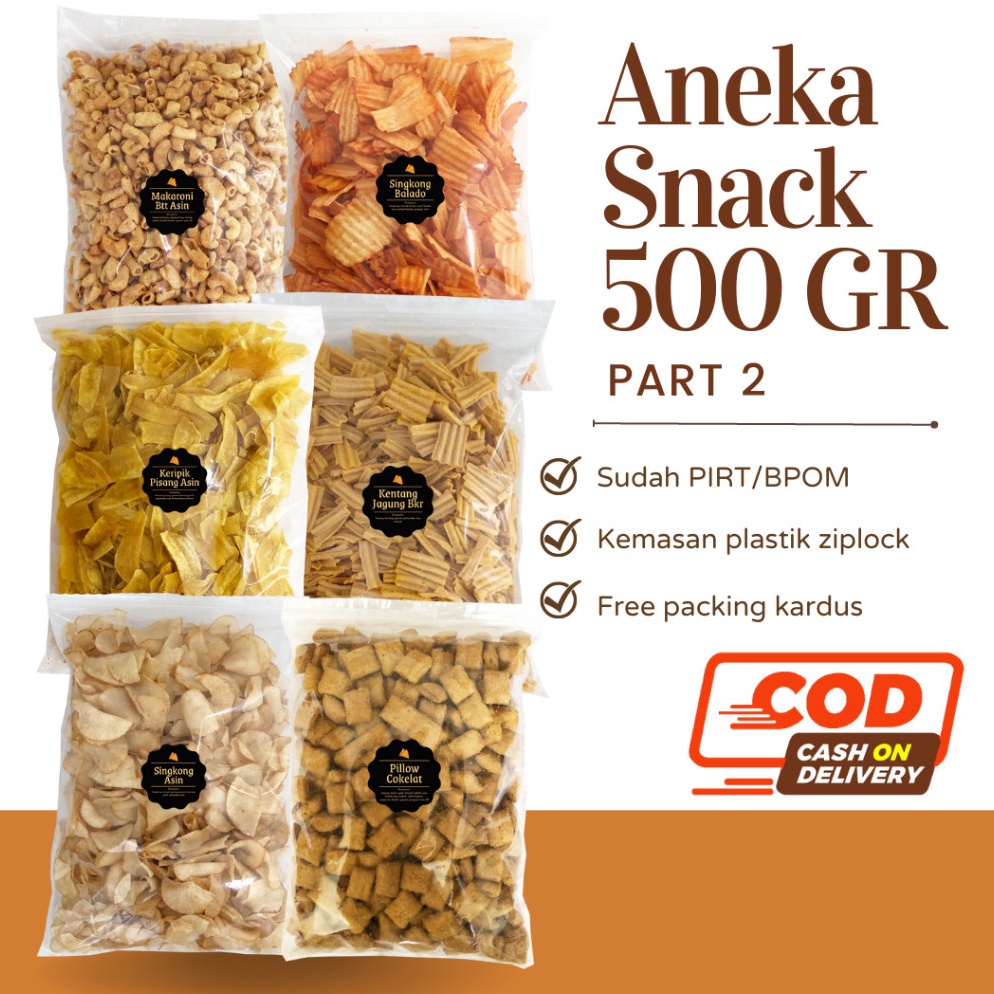 

READYV DELISH SNACKS Aneka Snack 5 Gram Part 2 Grosir Kiloan Cemilan Camilan Bal Grosiran Berkualitas