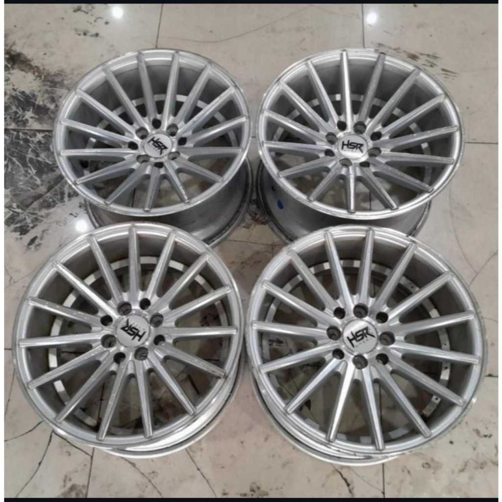 VELG MOBIL BEKAS HSR TSUKUBA RING 16 LEBARA 8/9 PCD 8X100/114 ET 35/30 VELG UNTUK MOBIL VIOS CITY CI