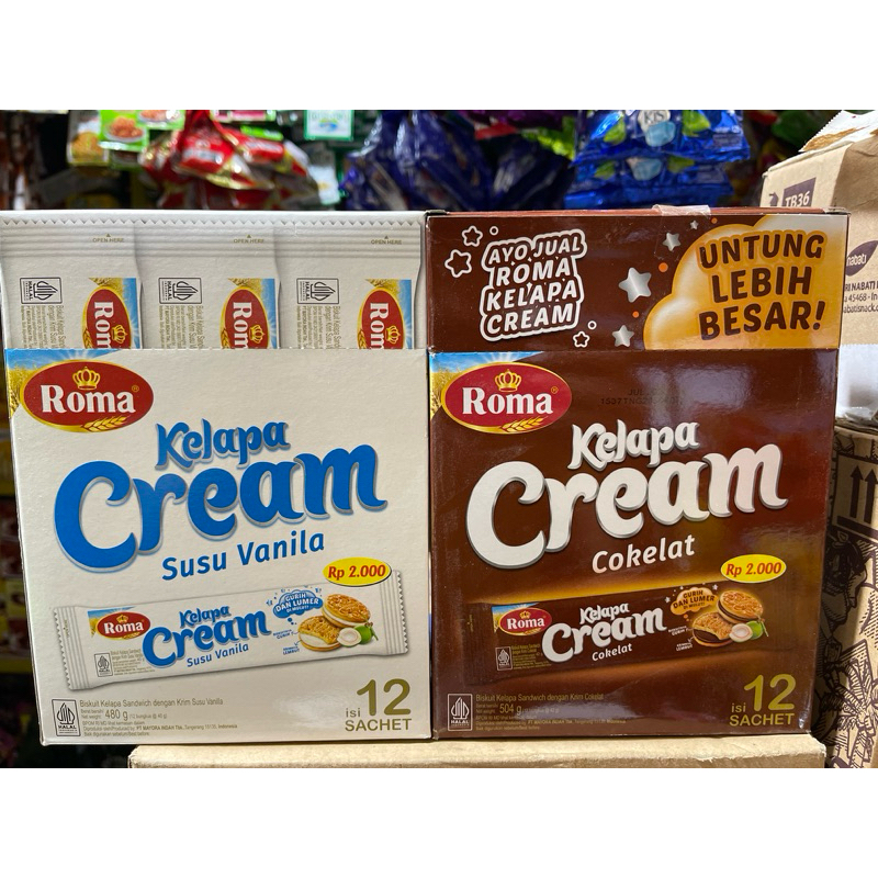 

ROMA KELAPA CREAM 2000 BOX ( ISI 12 SACHET )