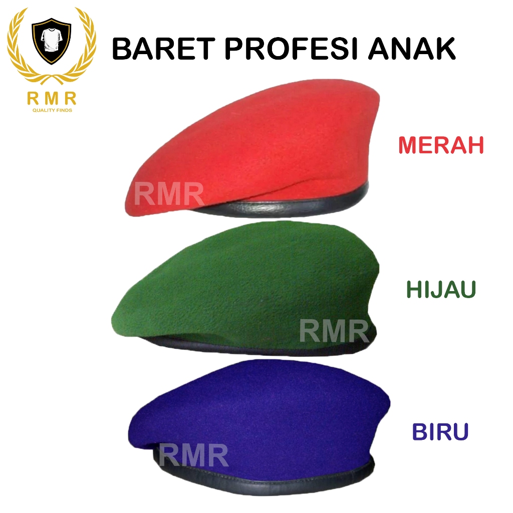 Baret Anak / Topi Baret Profesi Anak / Baret Anak Tentara
