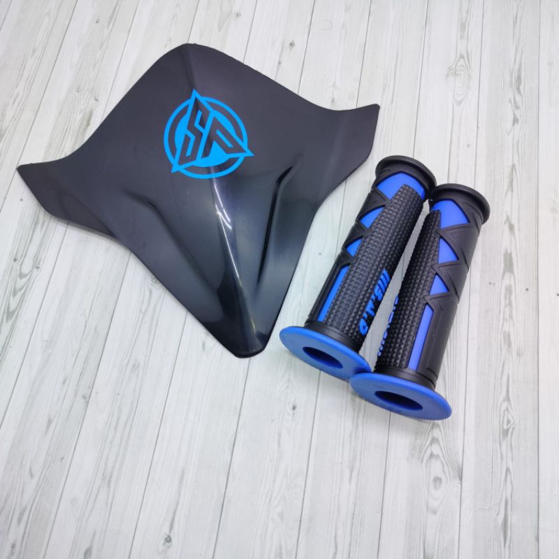 VISOR BEAT DAN HANDGRIP MODEL HIU NEW DELUXE LOGO SERIES VISOR BIT NEW 2016-2022 MODEL STIKER WINDSH