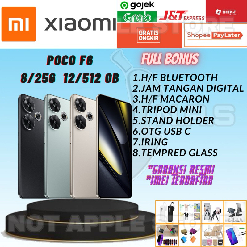XIAOMI POCO F6 8/256GB 12/512GB NEW BARU GARANSI RESMI