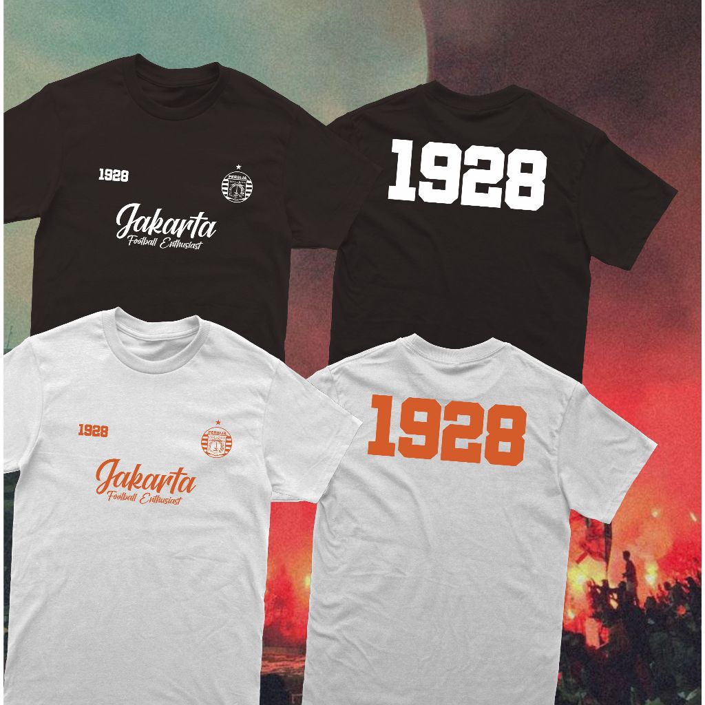 KAOS PERSIJA JAKARTA  SUPORTER CASUAL FOOTBALL 01 KAOS NRIBUN ULTRAS HOOLIGAN PRIA WANITA KAOS RACIN