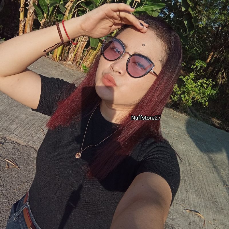 Kacamata Cat Eye Fotocromic cowo cewe Kacamata Photocromic antiradiasi Terbaru Model Korea style