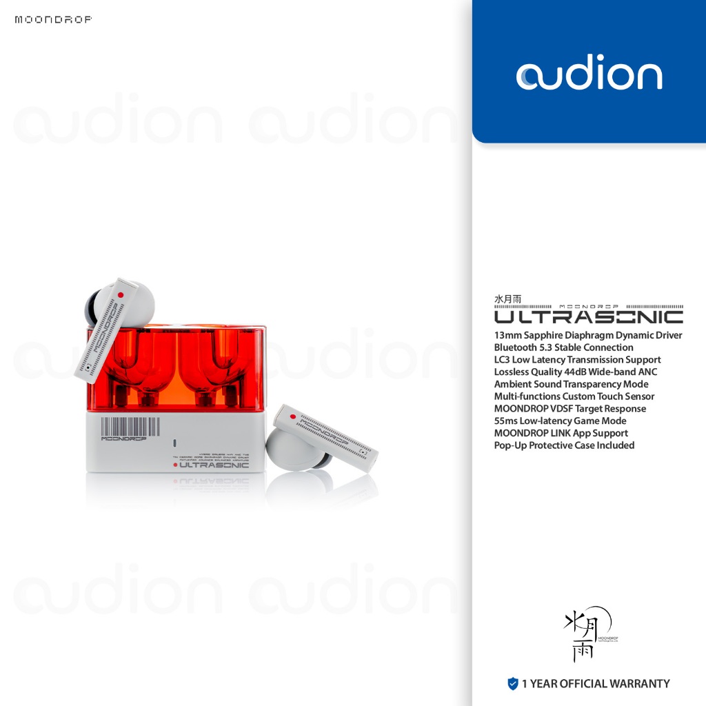 MOONDROP ULTRASONIC Bluetooth 5.3 ANC Ambient Mode Hybrid True Wireless TWS