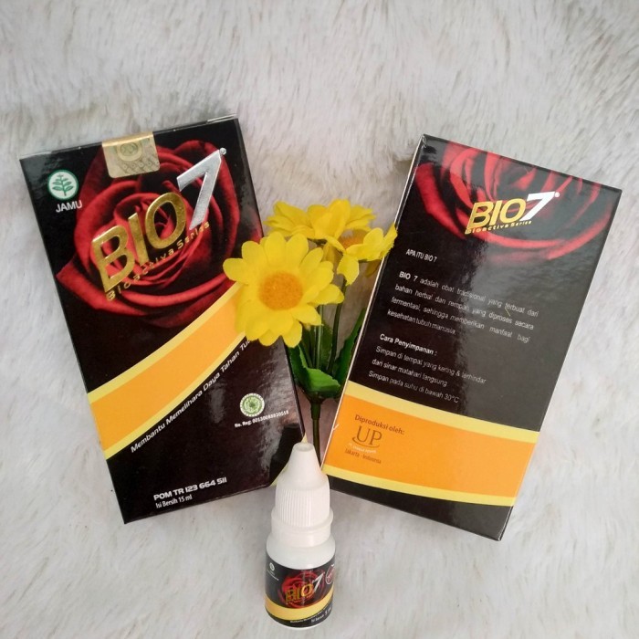 BIO7 BIO SEVEN BIO 7, JAMU TETES HERBAL ORIGINAL 15ML OBAT ALAMI BERKUALITAS UNTUK ASAM URAT REMATIK
