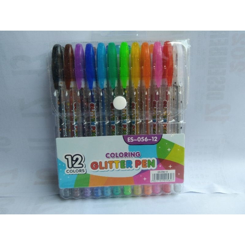 

Pulpen Warna Pulpen Glitter/Glitter color pen isi 12 warna pcs per pack