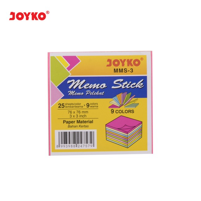 

[1 Pcs] Memo Sticky Note Joyko MMS-3 / Kertas Memo Stick Note Joyko MMS-3