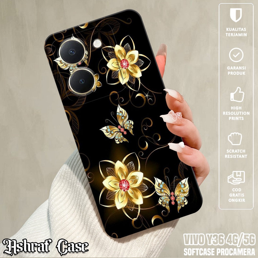 Case VIVO Y36 4G / Y36 5G - Casing VIVO Y36 5G / Y36 4G  Motif KP - Silikon Hp VIVO Y36 - Softcase H