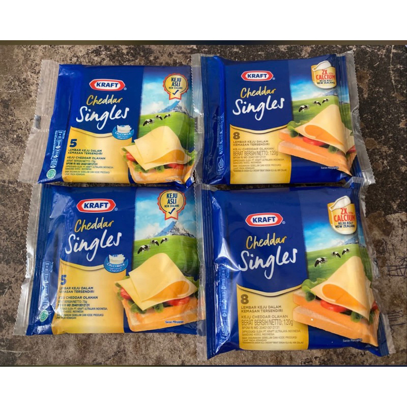 

KRAFT CHEDDAR SINGLES isi 5 & 8