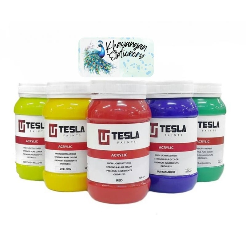 

Tesla Acrylic Paint 500ml / Cat Akrilik Tesla 500ml