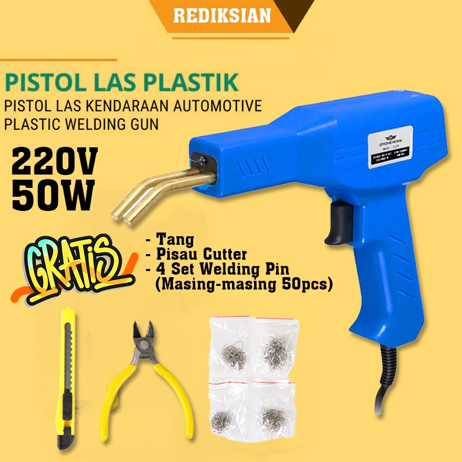 Pistol Las Kendaraan Plastik Kendaraan Otomotif 220V 50W Automotive Plastic Welding Gun