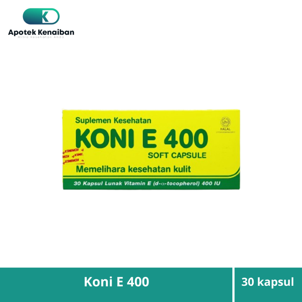 KONI E 400 BOX 30 KAPSUL UNTUK PROMIL / VITAMIN E 400 IU