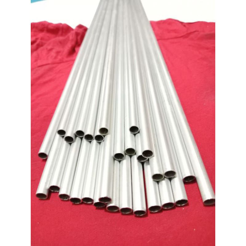 pipa alumunium 8mm lubang 6.5mm