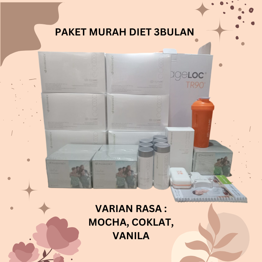 

SUSU DIET 3BULAN/ MURAH DIET 3BULAN RASA VANILA,COKLAT,MOCHA