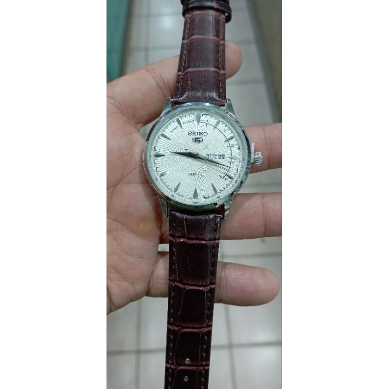 jam tangan seiko quartz stenlis steel water resist