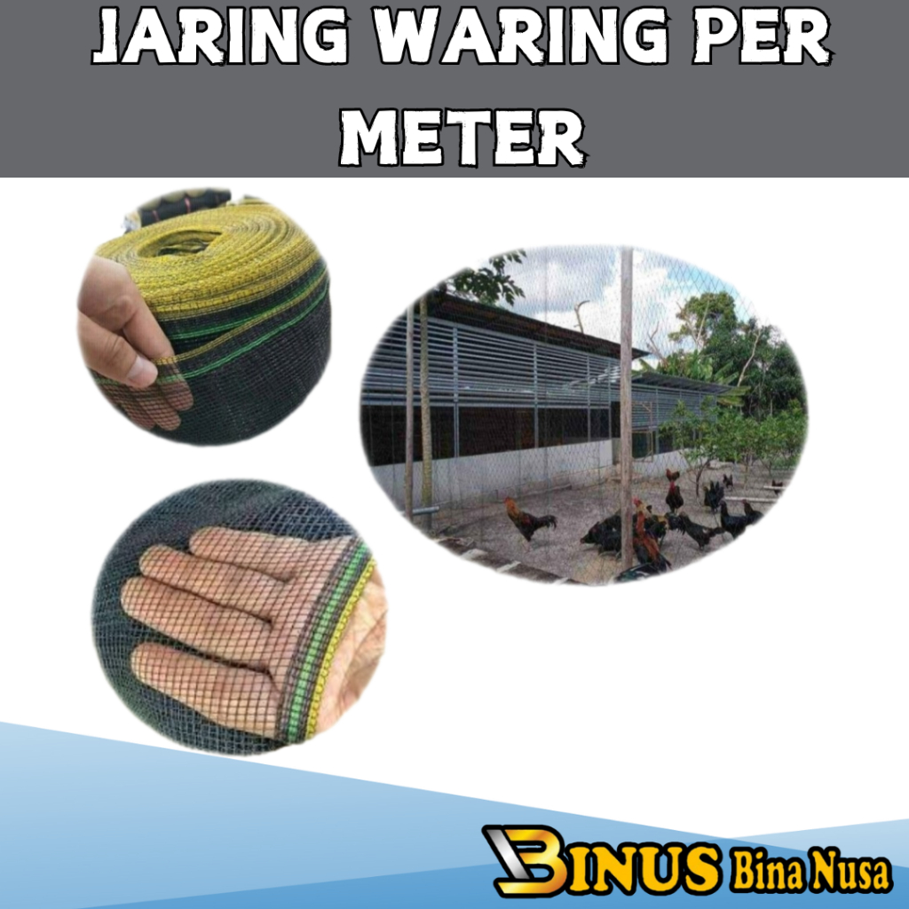 Jaring Waring  HARGA PER METER - Jaring Hitam Waring / Waring Hitam / Jaring TL - Pagar Ayam