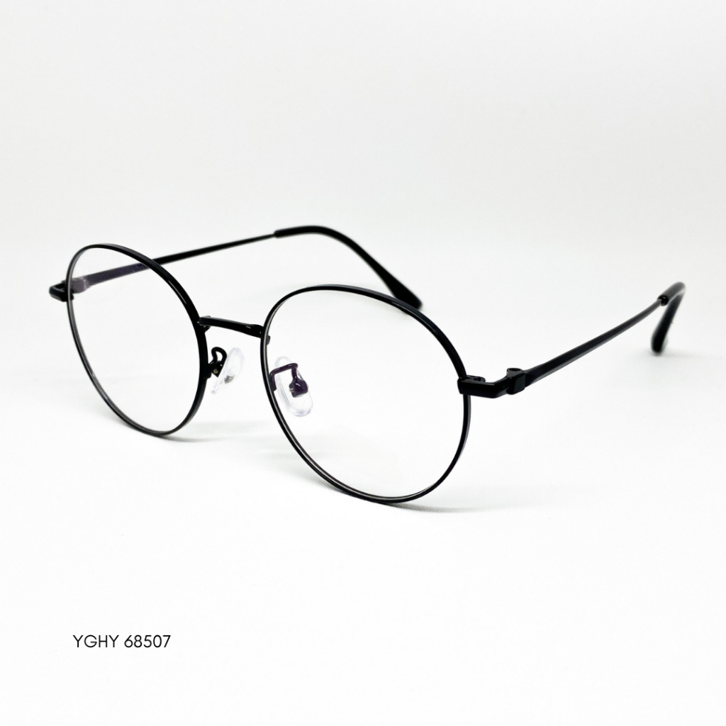 SuperEye Optic - Paket Bundling Farme + Lensa Kacamata YGHY 68507  oval tipis, kacamata titanium ova