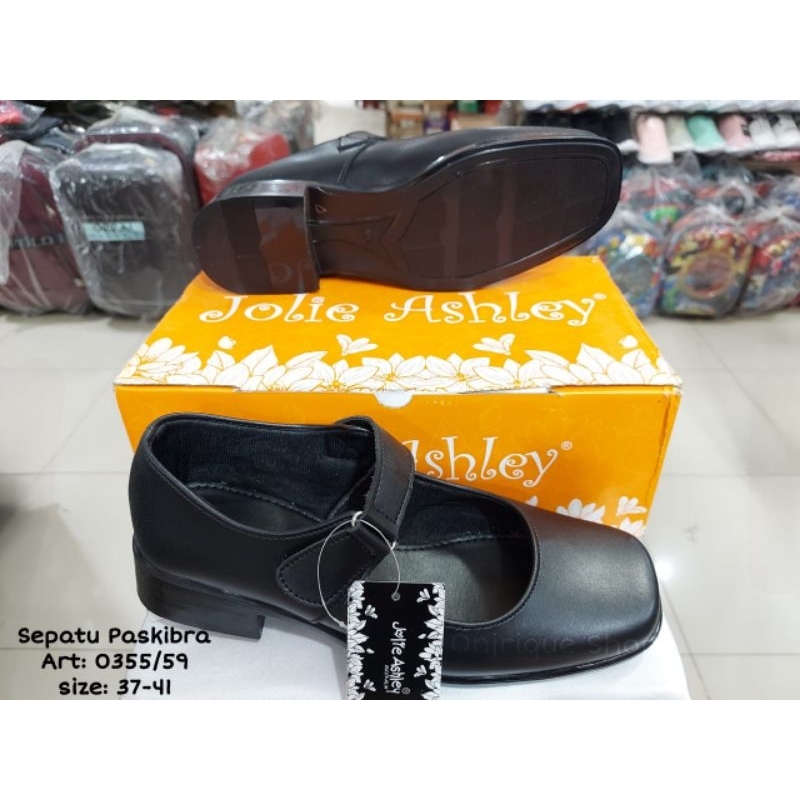Sepatu Pantofel Paskibra Sekolah Kerja Wanita Jolie Ashley kualitas bagus size besar