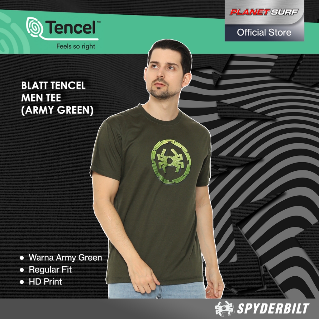 Spyderbilt Kaos Lengan Pendek Pria Blatt Tencel Men Tee Planet Surf