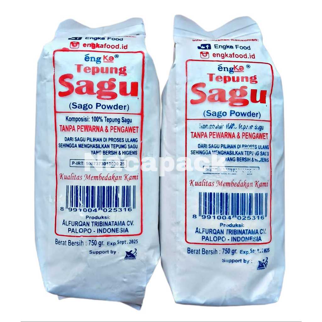 

TEPUNG SAGU ENGKA BERAT 750 GRAM | TANPA PEWARNA DAN PENGAWET