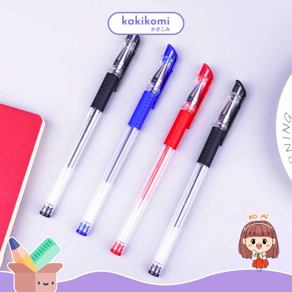 

Pena Gel 0.55mm Standard Pulpen Gel Standard Bolpoin Cair Alat Tulis Sekolah Bolpen Murah