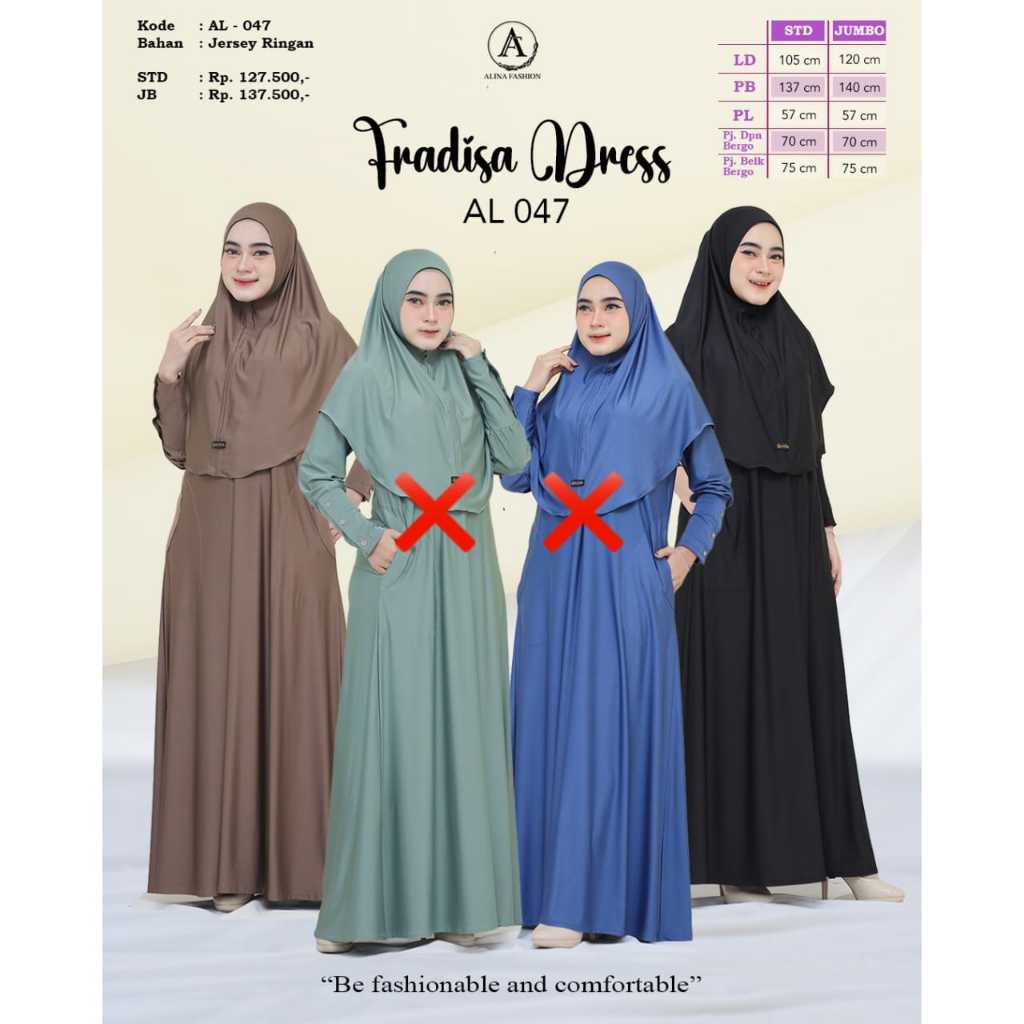 FRADISA DRESS SET HIJAB ALINA