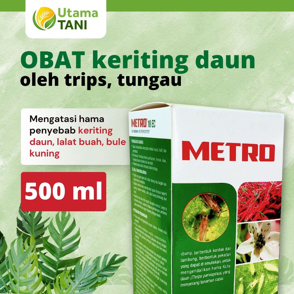 Obat Insektisida Keriting Daun Cabe Cabai METRO 500 ML Cabe Daun Kuning/ Pestisida Cabai Cabe/ Daun 