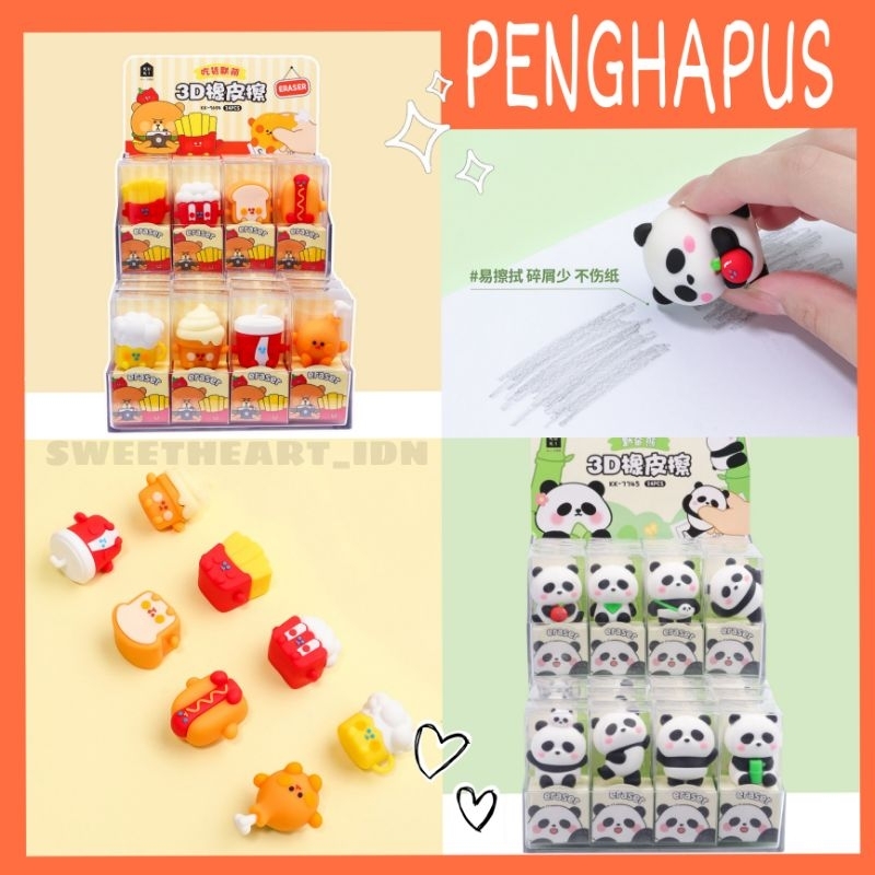 

penghapus pensil bentuk lucu / eraser