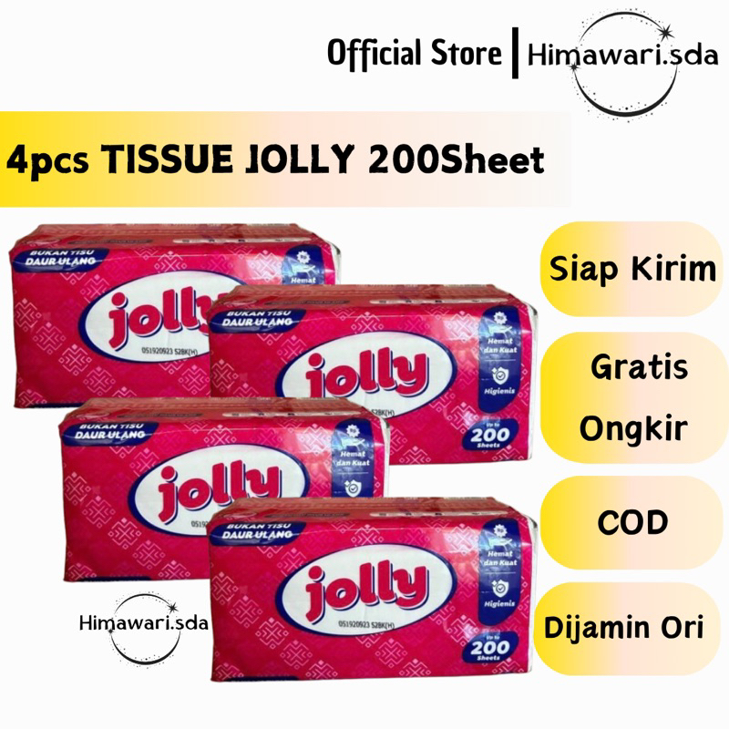 Tissue Jolly 200 sheet tisu jolly 200sheet
