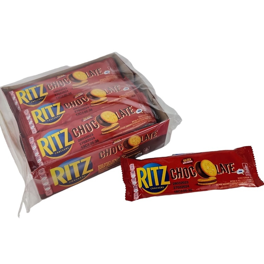 

RITZ Kraker Sandwich Cokelat Crackers Chocolate 1 Pak isi 12 Pcs 27gr