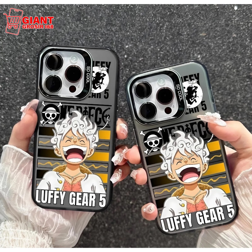 Case IMD Color Plate Hologram Case The North Face / Softcase One Piece Luffy Gear 5 for Redmi 8 Redm