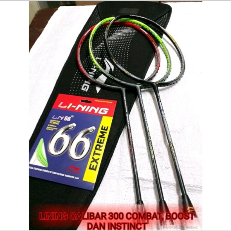 Raket Bulutangkis Badminton Lining Li Ning Li-Ning 3D Calibar 300 300B 300C 300I B C I Boost COMBAT 