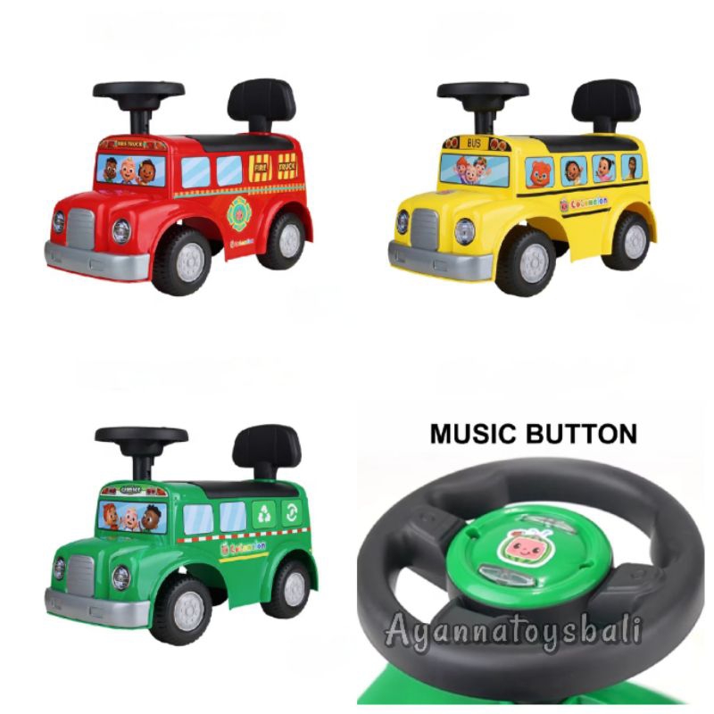 Mainan anak mobil Cocomelon K616 PMB Ride on