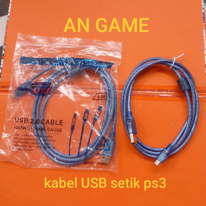 KABEL USB STICK PS3 TRANSPARAN / KABEL CAS STIK PS3 / KABEL USB 5PIN