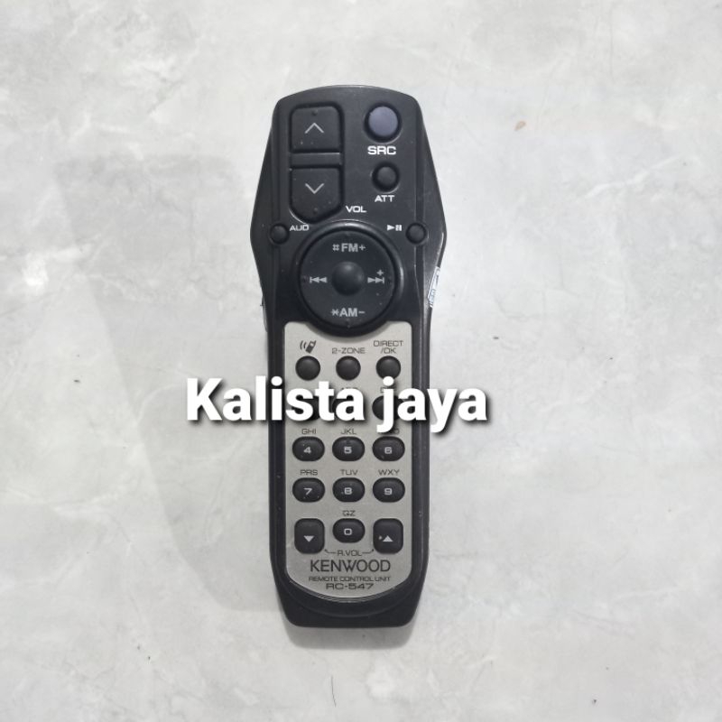 REMOTE REMOT DVD TAPE MOBIL KENWOOD RC-547 ORIGINAL ASLI
