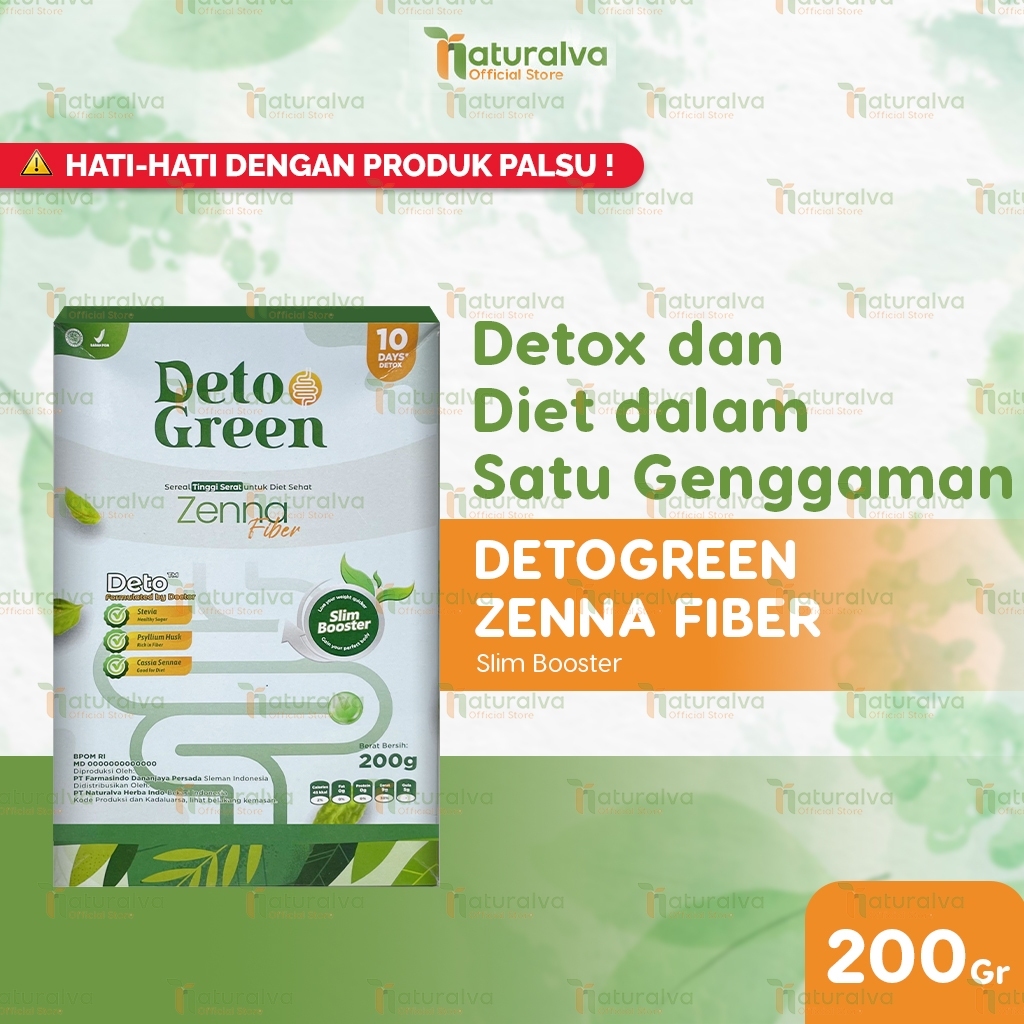 

Detogreen Zenna Sereal Fiber Slim Booster Turunkan Berat Badan 200 Gram