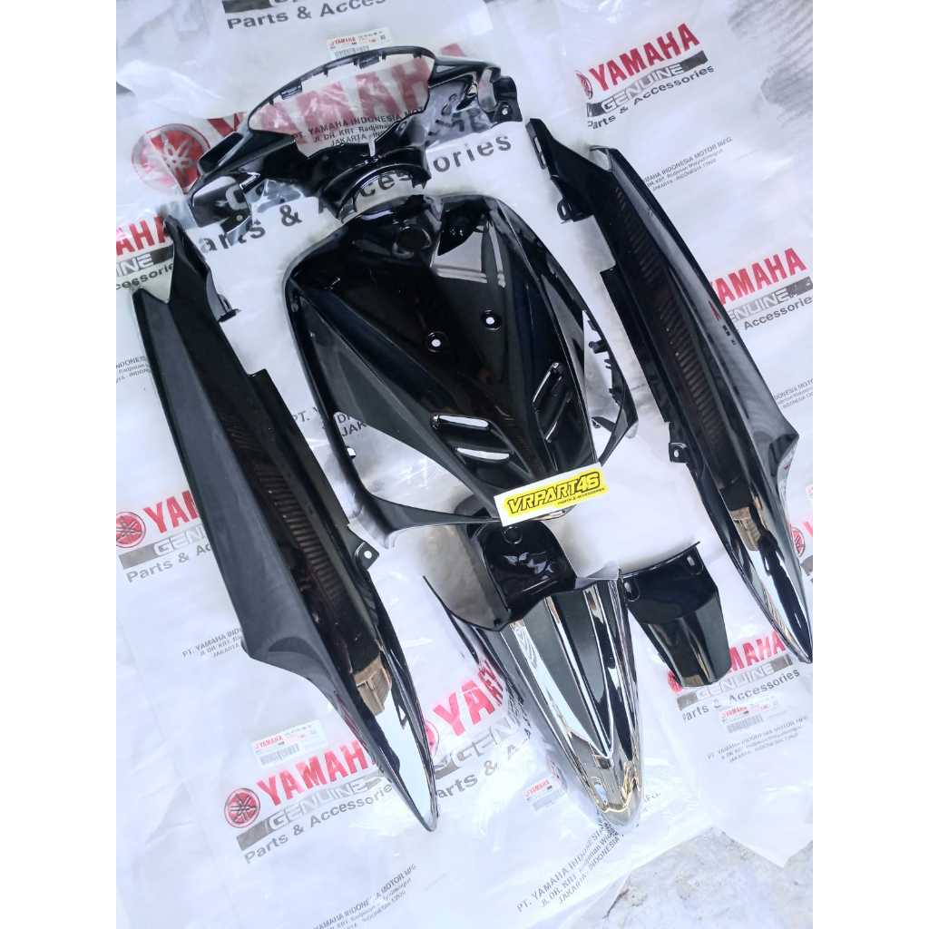 Body cover bodi kap set mio sporty hitam original yamaha 5tl