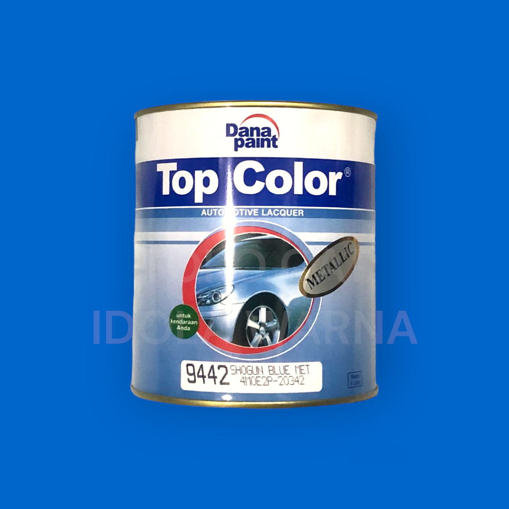 CAT DUCO/NC TOP COLOR METALLIC  - Warna Shogun Blue Met 9442 / Kemasan Kaleng