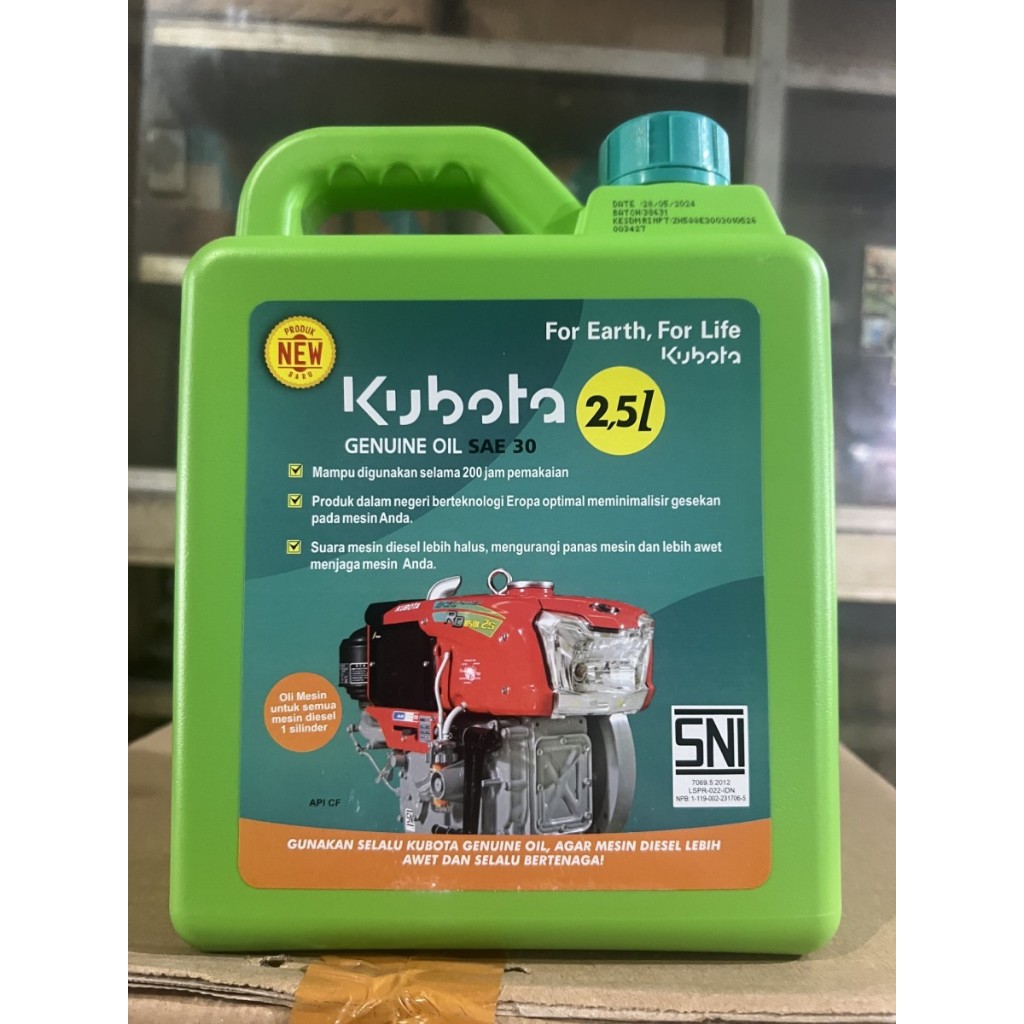 Oli Mesin Diesel Kubota SAE 30w 30 w/CF 2.5 Liter