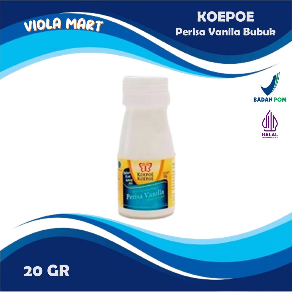 

Perisa VANILLA KOEPOE KOEPOE 20gr (Kemasan Botol) / Penguat Rasa