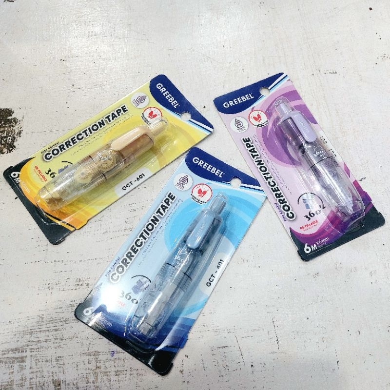 

GREEBEL Correction Tape GCT-601 Lucu Pastel / Tip-ex Kertas Roll, Tipe X Kertas pulpen, Pita Koreksi, Tip X