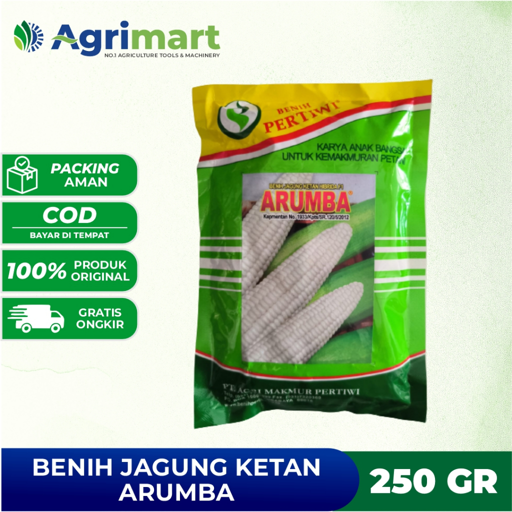 Benih Jagung Ketan Arumba 250 gram Jagung Pulut Putih
