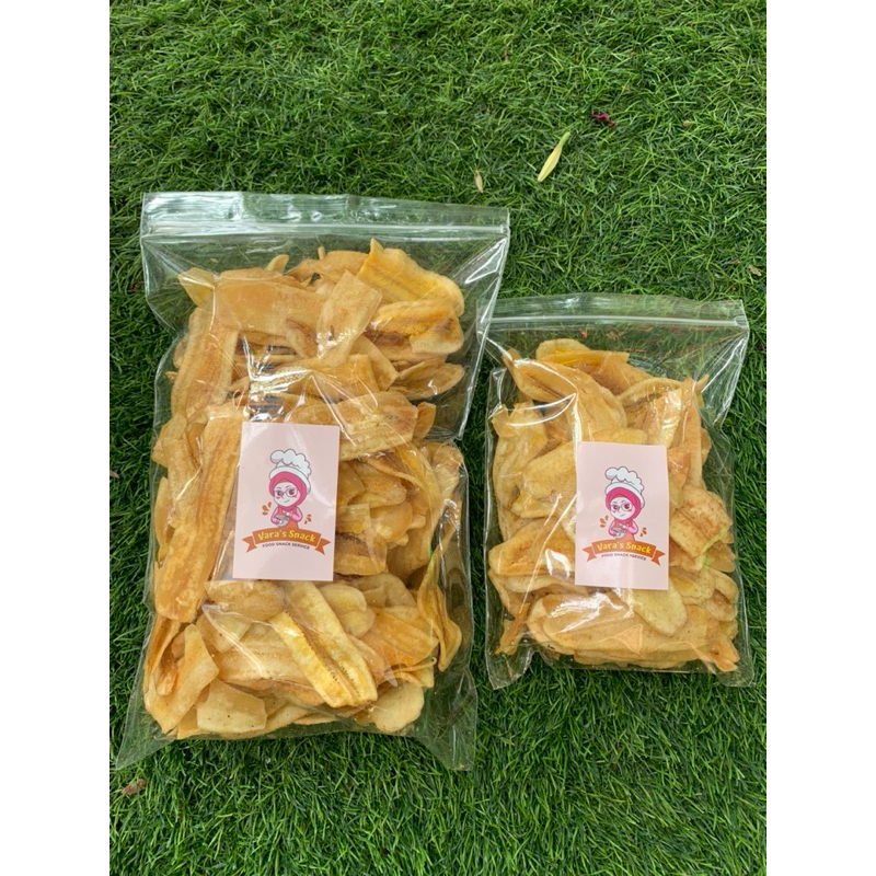 

Keripik Pisang Renyah Kemasan 150gr-450gr