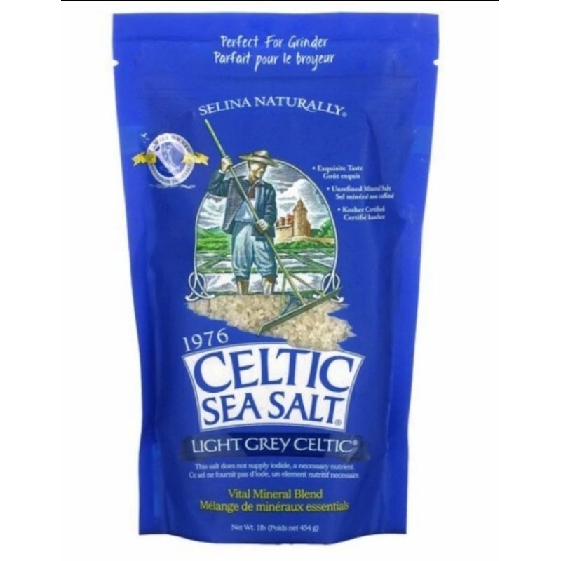 

Celtic Sea Salt Light Grey Celtic, Vital Mineral Blend, 454 gram -Light grey
