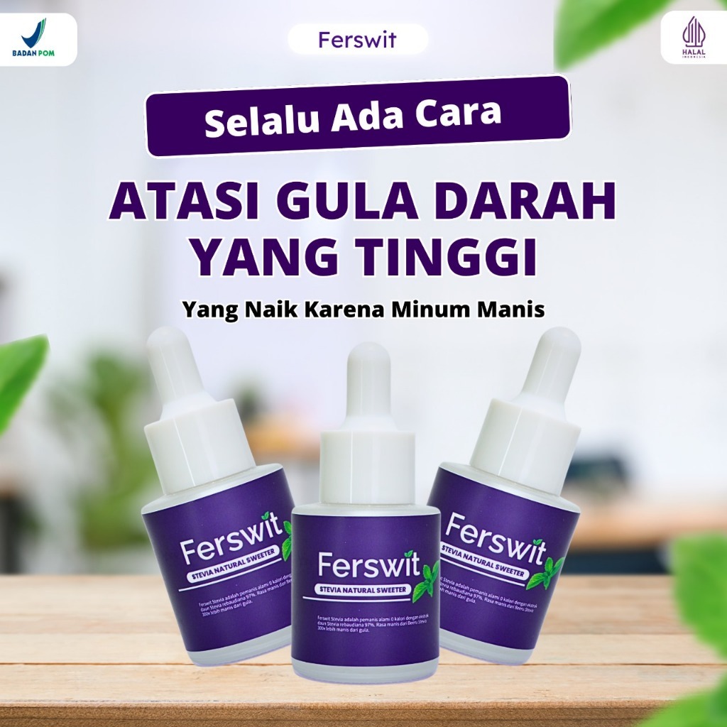 

Ferswit Pemanis Alami Gula Tetes Stevia 100% Original Premium