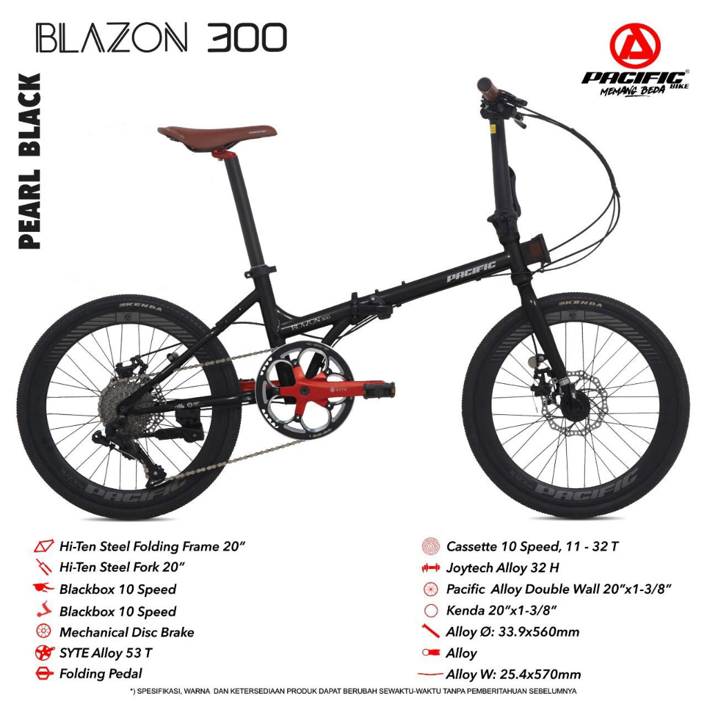 PACIFIC BLAZON 300 20" Folding Bike Sepeda Lipat